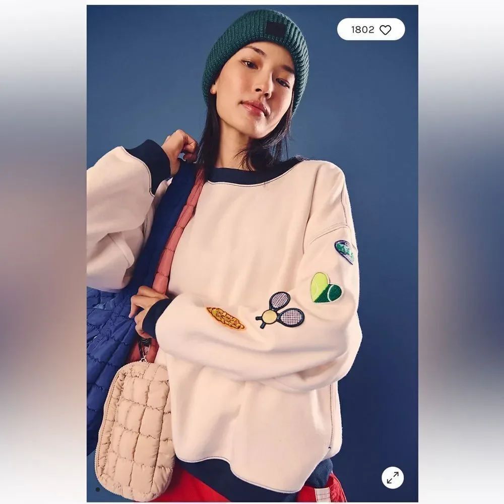 Free People All Star Patch Pullover